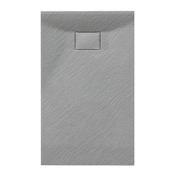 BRODZIK PRYSZNICOWY KAMIENNY PROSTOKĄTNY SLIM JUKO SZARY 120x80 CM