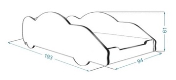ОДНОДЕТСКАЯ КРОВАТЬ АВТОМОБИЛЬНЫЙ ГОНОЧНЫЙ АВТОМОБИЛЬ 90х180 УЗОРЫ + МАТРАС