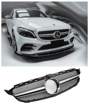 MASKA MERCEDES W205 14-18 LOOK AMG SILVER
