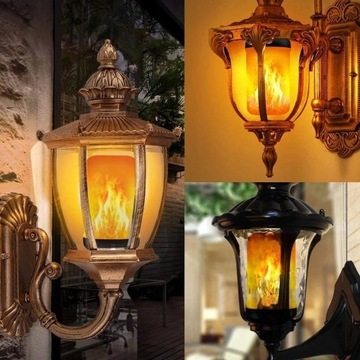2SZT RETRO ŻARÓWKA LED IMITUJĄCA ŻYWY PŁOMIEŃ E27