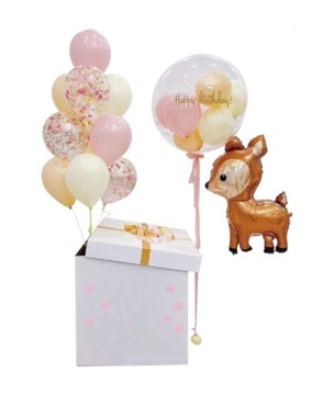 Zestaw Balonow Bembi SARENKA Urodziny Dekoracja 19szt