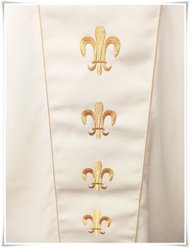 Готическая литургическая риза экрю KOR/201/05