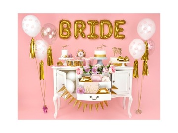 Гирлянда с флажками - золото, 215 см.