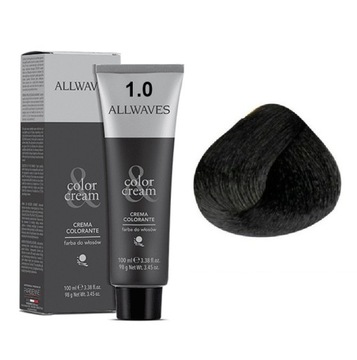 ALLWAVES Farba do włosów profesjonalna 1.0 CZARNY