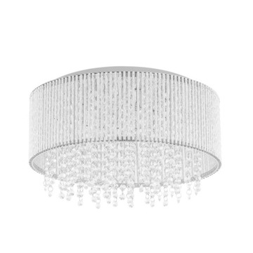 Efektowna okrągła lampa sufitowa Anabella glamour