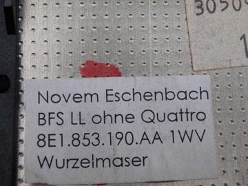 ДЕКОРАЦИЯ КОНСОЛИ 8E1853190AA AUDI A4 B7 ДЕРЕВО