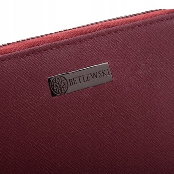 Женский кожаный кошелек BETLEWSKI, маленькая молния, RFID