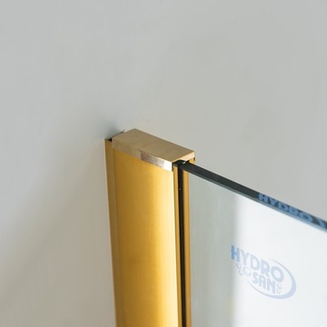 СТЕКЛО ДЛЯ ДУША НАСТЕННОЕ SH07B ЗОЛОТО 80 СМ 8 ММ