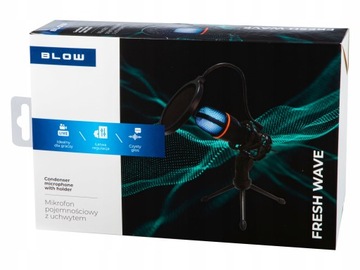 КОМПЬЮТЕРНЫЙ МИКРОФОН КОНДЕНСАТОР ИГРОВАЯ СТУДИЯ КАРАОКЕ USB-ФИЛЬТР