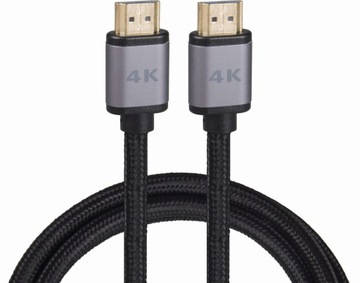 Kabel HDMI-HDMI końcówka Slim do TV telewizora laptopa komputera 2.0 4K 3m