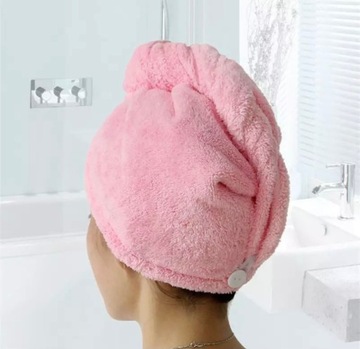 ПОЛОТЕНЦЕ-ТЮРБАН ДЛЯ СУШКИ ВОЛОС, быстросохнущее, ТОП ДО ГОЛОВЫ, ВОЛОСЫ