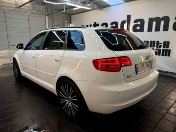 Audi A3 8P Hatchback 3d 2.0 TDI CR 140KM 2010 Audi A3 Sportback ledy bi xenon 2.0 tdi 140 konny manualna skrzynia bezwyp, zdjęcie 4