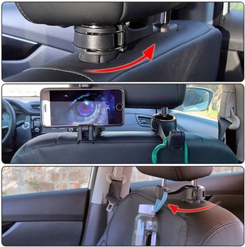 Вешалка для автомобильного подголовника с крючком