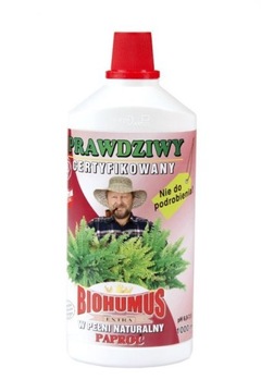 BIOHUMUS EXTRA NAWÓZ NATURALNY DO PAPROCI 1 L