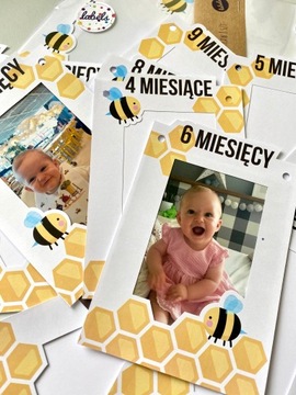 украшение рамок фотогирляндами к году BUSY BEE