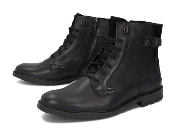 Ботинки челси МУЖСКИЕ УТЕПЛЕННЫЕ PL КОЖА 856 CZ 44
