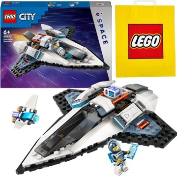 Klocki LEGO City Kosmos 60430 Statek kosmiczny + Torba na prezent - Zestaw