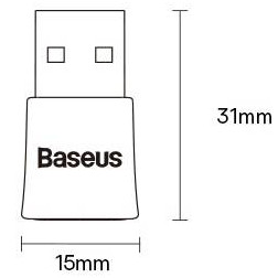 БЫСТРЫЙ адаптер Bluetooth 5.3 к USB, приемник Baseus BA07, расстояние до 20 м, МАЛЕНЬКИЙ