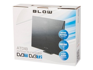 Antena DVB-T BLOW pokojowa wewnętrzna TV HD MUX-8