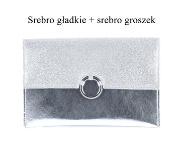 KOPERTÓWKA DAMSKA torebka kolory zamsz W64A