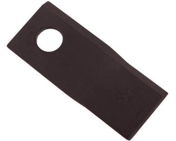 Nóż. nożyk kosiarka lewy 114x48x4mm otwór 19 zastosowanie 13800014 JF-Stol