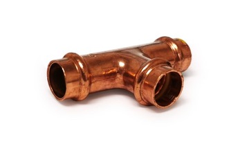 TRÓJNIK MIEDZIANY ZAPRAS-GAZ 22 MM