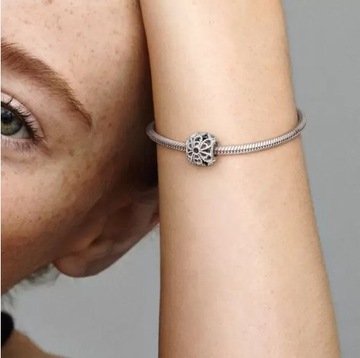 Oryginał Charms Ażurowa Róża Pandora 791282