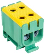 BLOK ROZDZIELCZY ZŁĄCZKA NA SZYNĘ 50mm² ŻÓŁTO-ZIEL