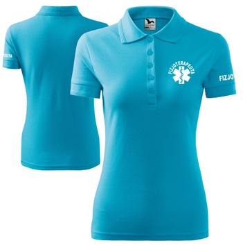 Koszulka POLO damska medyczna FIZJOTERAPEUTA dla Fizjoterapeuty XL