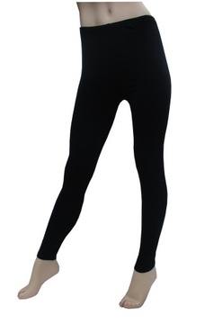 Legginsy getry leginsy długie bawełniane czarne premium 3XL
