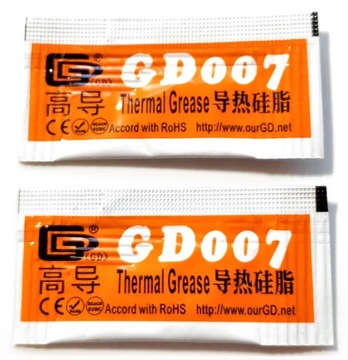 2x PASTA TERMOPRZEWODZĄCA GD BRAND GD007 0,5g 6,8W/mK