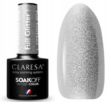CLARESA LAKIER HYBRYDOWY FULL GLITTER 1