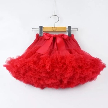 SPÓDNICZKA TUTU PETTISKIRT, CZERWONA, 2-3 LATA