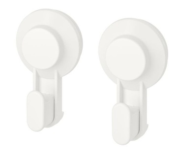 IKEA TISKEN WIESZAK Z PRZYSSAWKĄ DO ŁAZIENKI 2 SZTUKI