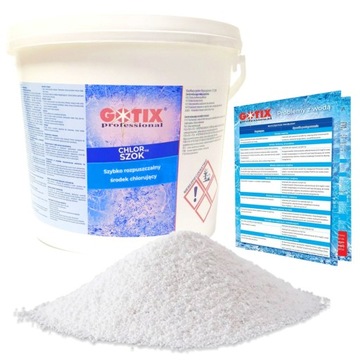 Chlor Szok do Basenu Jacuzzi SPA Chlor Szok Granulat Chemia do Basenu - 5KG