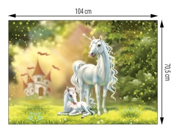 FOTOTAPETA WINYLOWA JEDNOROŻEC UNICORN 104x70,5