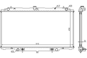 CHLADIČ MOTORU NISSAN PATROL GR V 2.8D/3.0D 06.