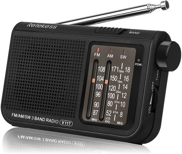 Retekess V117 Przenośne Radio FM AM SW Radio Mini