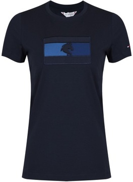 Tommy Hilfiger - DAMSKI T-SHIRT KOSZULKA TH10064-004 granatowa bluzka