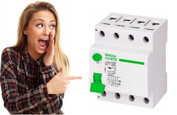 WYŁĄCZNIK RÓŻNICOWOPRĄDOWY 40A 4P 30mA AC GACIA