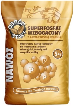 Nawóz Superfosfat wzbogacony Uniwersalny nawóz fosforowy granulowany 5 kg