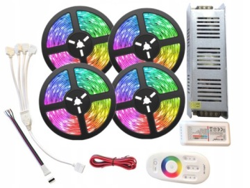 ZESTAW Taśma 1200 LED RGBW 20m Biała CIEPŁA 5050