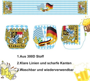 КРАСИВЫЙ БАВАРСКИЙ БАННЕР ДЛЯ ПОДВЕСКИ СКАТЕРТИ ОКТОБЕРФЕСТ