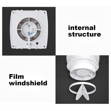 Wentylator wyciągowy łazienkowy Wodoodporny wentylator Ścienny