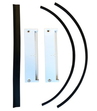 ОКОННЫЙ ВЕНТИЛЯТОР БЕЗ ФРЕЗЕРОВКИ, НЕОБХОДИМЫЙ - Белый с черной прокладкой