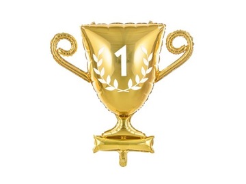 BALON FOLIOWY PUCHAR NAGRODA ZAWODY ZŁOTY 64x61cm