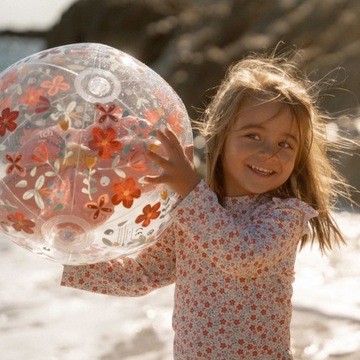 Маленький голландский пляжный мяч 3D Pink Flower Band для детей