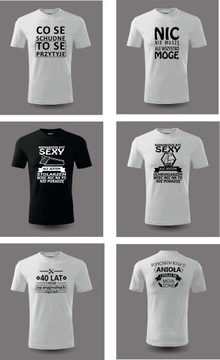 Koszulka T-shirt z nadrukiem problem rugby XXL