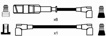 KOMPLET PŘÍVODŮ ZAPALOVACÍ W201 C124 W126 R129 MERCEDES 190 (W201) 2.6