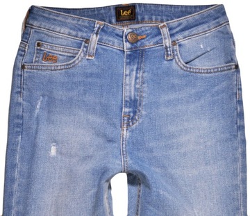 LEE spodnie HIGH WAIST skinny BLUE jeans SCARLETT HIGH _ W29 L31